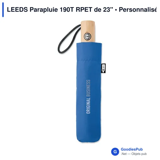 LEEDS Parapluie 190T RPET de 23'' - Image 6