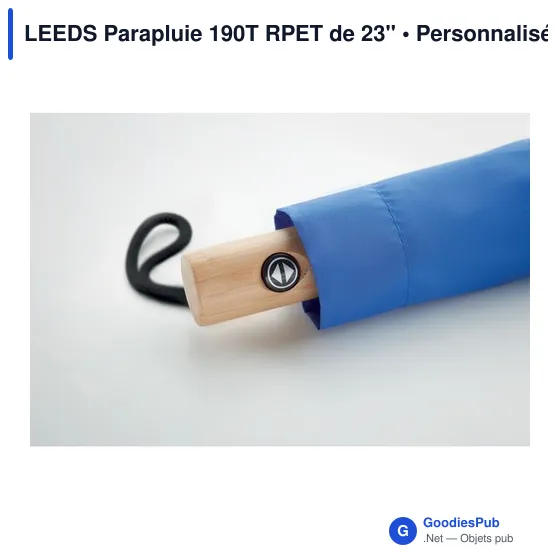 LEEDS Parapluie 190T RPET de 23'' - Image 7