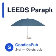 LEEDS Parapluie 190T RPET de 23'' - Miniature 8