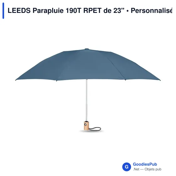 LEEDS Parapluie 190T RPET de 23'' - Image 8