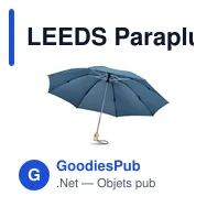 LEEDS Parapluie 190T RPET de 23'' - Miniature 10
