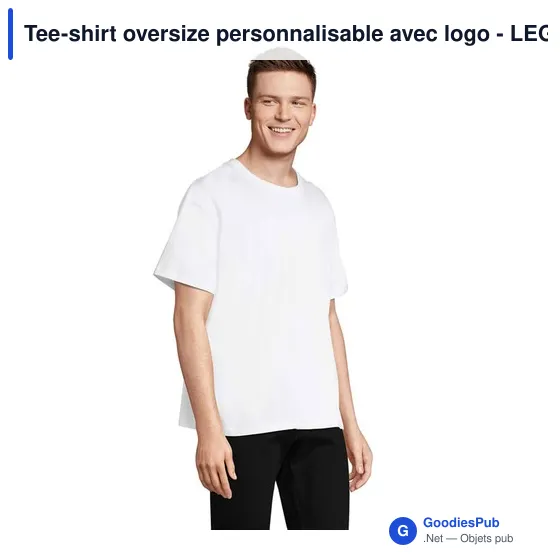 Tee-shirt oversize personnalisable avec logo - LEGACY TEE-SHIRT OVERSIZE - Image 2