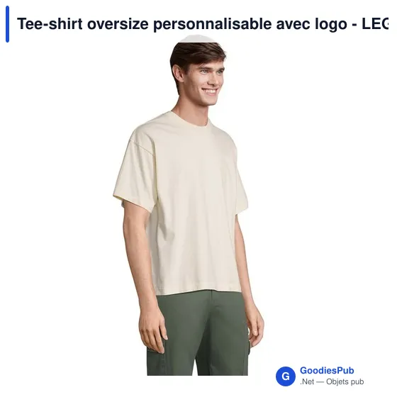 Tee-shirt oversize personnalisable avec logo - LEGACY TEE-SHIRT OVERSIZE - Image 12