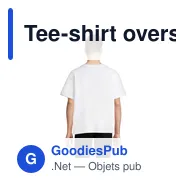 Tee-shirt oversize personnalisable avec logo - LEGACY TEE-SHIRT OVERSIZE - Miniature 3