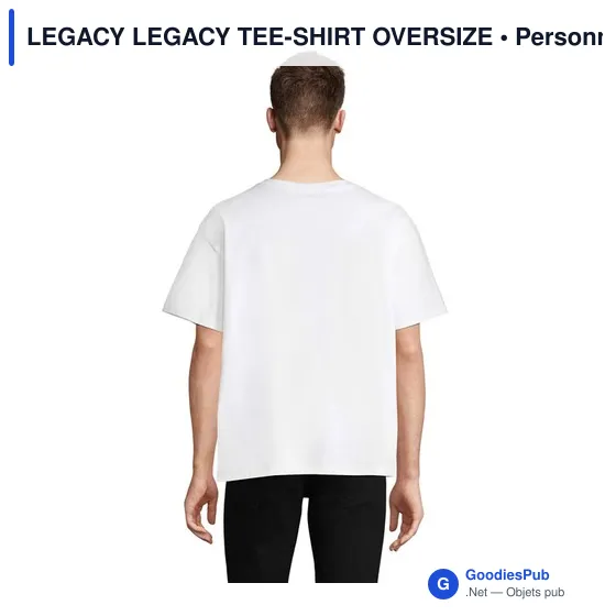 Tee-shirt oversize personnalisable avec logo - LEGACY TEE-SHIRT OVERSIZE - Image 3