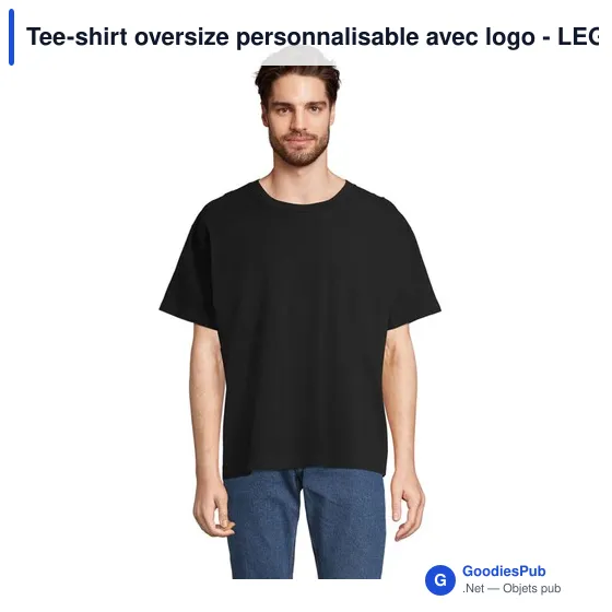 Tee-shirt oversize personnalisable avec logo - LEGACY TEE-SHIRT OVERSIZE - Image 7