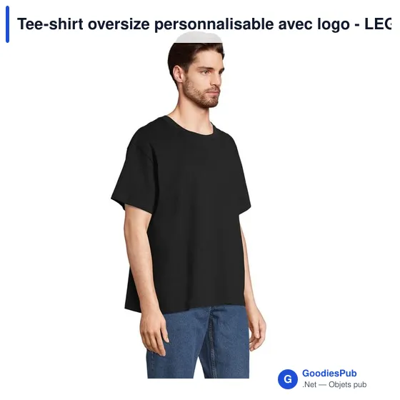 Tee-shirt oversize personnalisable avec logo - LEGACY TEE-SHIRT OVERSIZE - Image 8