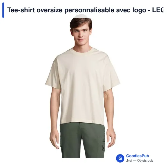 Tee-shirt oversize personnalisable avec logo - LEGACY TEE-SHIRT OVERSIZE - Image 10