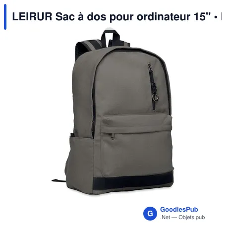 LEIRUR Sac à dos pour ordinateur 15"