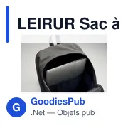 LEIRUR Sac à dos pour ordinateur 15" - Miniature 6