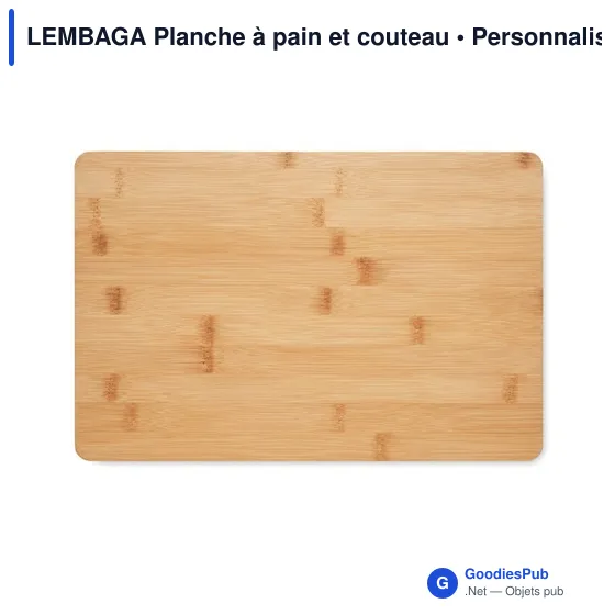 Planche à pain personnalisable avec couteau et logo d'entreprise - Image 2