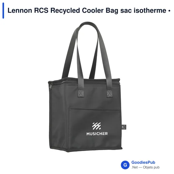 Sac isotherme personnalisable Lennon RCS avec logo - Image 1