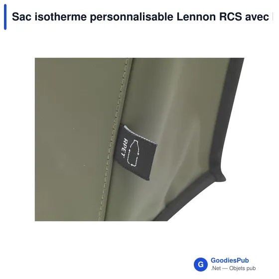 Sac isotherme personnalisable Lennon RCS avec logo - Image 12