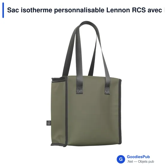Sac isotherme personnalisable Lennon RCS avec logo - Image 9