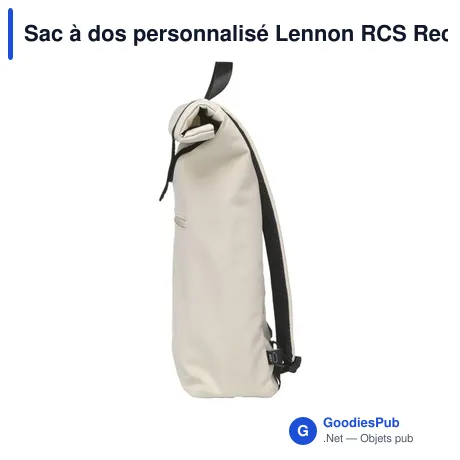 Sac à dos personnalisé Lennon RCS Recycled Roll-Top avec logo