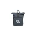 Variante bleu marine - Sac à dos personnalisé Lennon RCS Recycled Roll-Top avec logo