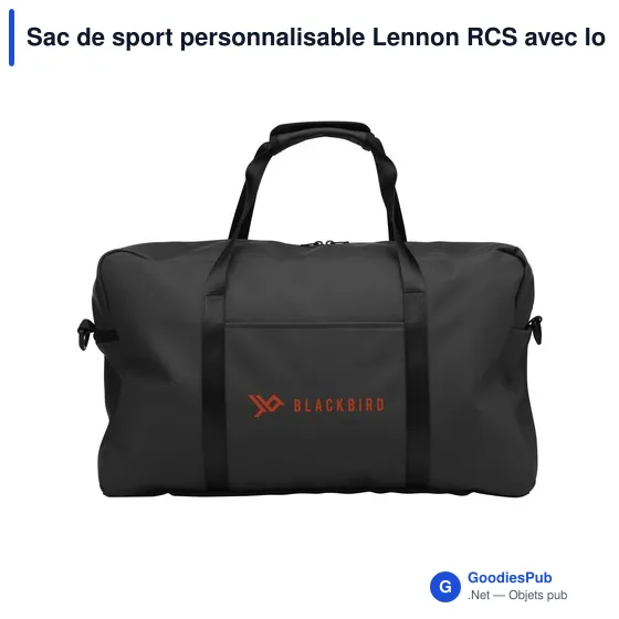 Sac de sport personnalisable Lennon RCS avec logo - Image 1