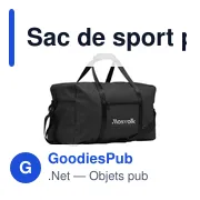 Sac de sport personnalisable Lennon RCS avec logo - Miniature 2