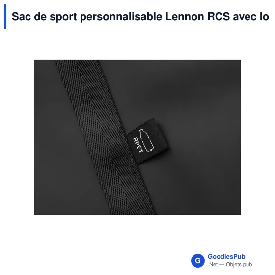 Sac de sport personnalisable Lennon RCS avec logo - Image 3