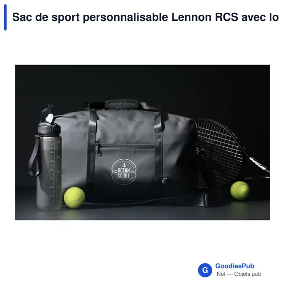 Sac de sport personnalisable Lennon RCS avec logo - Image 5