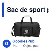 Sac de sport personnalisable Lennon RCS avec logo - Miniature 7