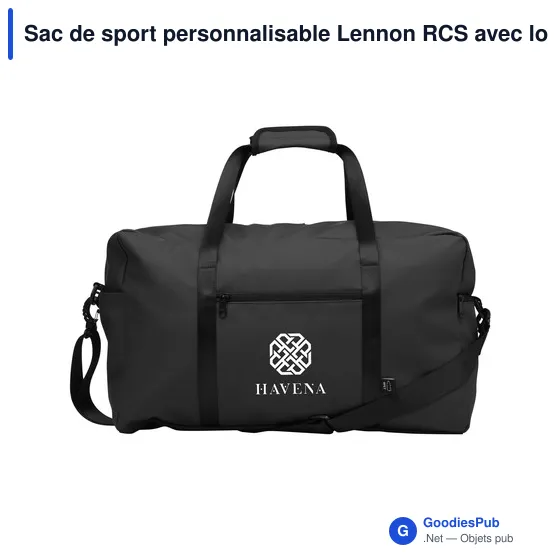 Sac de sport personnalisable Lennon RCS avec logo - Image 7