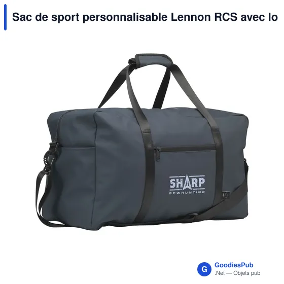 Sac de sport personnalisable Lennon RCS avec logo - Image 8