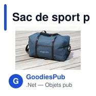 Sac de sport personnalisable Lennon RCS avec logo - Miniature 10