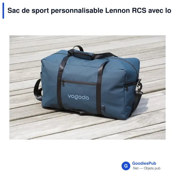 Sac de sport personnalisable Lennon RCS avec logo - Image 10