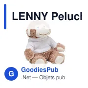 LENNY Peluche singe - Miniature 1