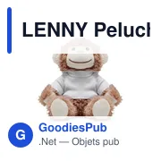 LENNY Peluche singe - Miniature 4