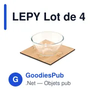 LEPY Lot de 4 sous-verres puzzle - Miniature 3