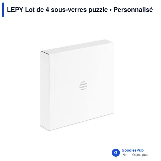 LEPY Lot de 4 sous-verres puzzle - Image 4