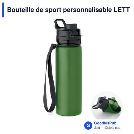 Bouteille de sport personnalisable LETT avec logo