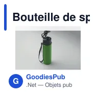 Bouteille de sport personnalisable LETT avec logo - Miniature 5