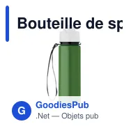 Bouteille de sport personnalisable LETT avec logo - Miniature 6