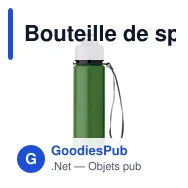 Bouteille de sport personnalisable LETT avec logo - Miniature 7