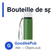 Bouteille de sport personnalisable LETT avec logo - Miniature 8