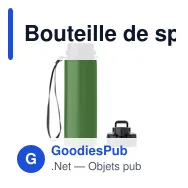Bouteille de sport personnalisable LETT avec logo - Miniature 9