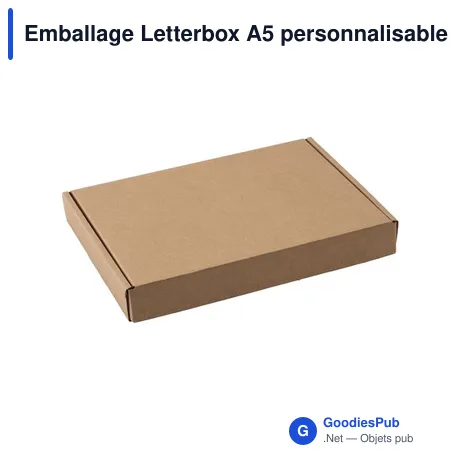 Emballage Letterbox A5 personnalisable avec logo