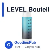 LEVEL Bouteillen de sport RPET 1L - Miniature 1