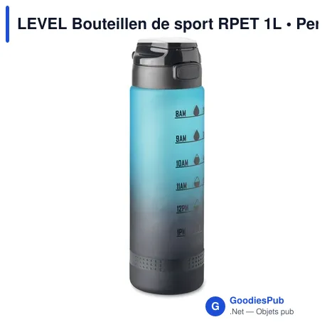 LEVEL Bouteillen de sport RPET 1L