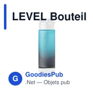 LEVEL Bouteillen de sport RPET 1L - Miniature 2