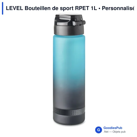 LEVEL Bouteillen de sport RPET 1L - Image 2