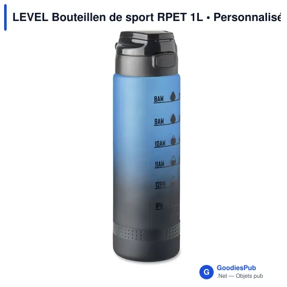 LEVEL Bouteillen de sport RPET 1L - Image 11