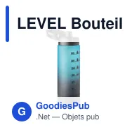 LEVEL Bouteillen de sport RPET 1L - Miniature 3