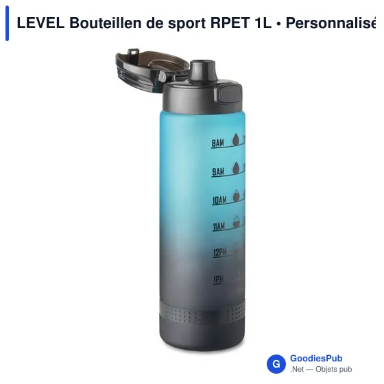 LEVEL Bouteillen de sport RPET 1L - Image 3