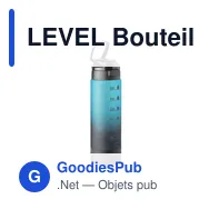 LEVEL Bouteillen de sport RPET 1L - Miniature 5