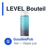 LEVEL Bouteillen de sport RPET 1L - Miniature 6