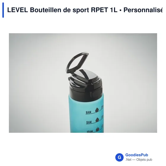 LEVEL Bouteillen de sport RPET 1L - Image 7